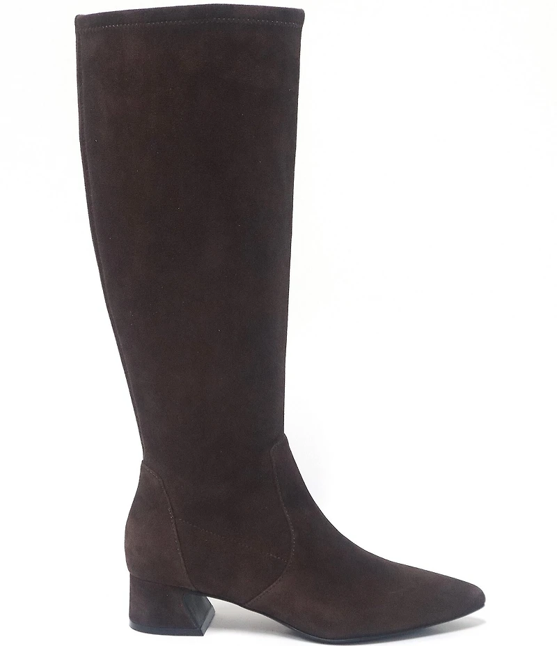 Gentle Souls Gallway Stretch Suede Pointed Toe Tall Boots