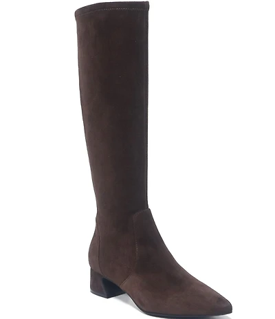 Gentle Souls Gallway Stretch Suede Pointed Toe Tall Boots