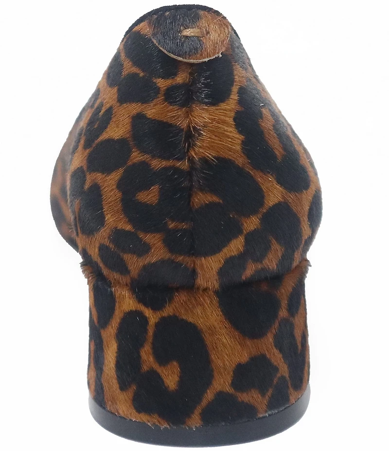 Gentle Souls Gardena Leopard Print Hair Calf Pumps