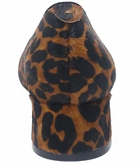 Gentle Souls Gardena Leopard Print Hair Calf Pumps