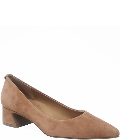 Gentle Souls Gardena Suede Block Heel Pumps