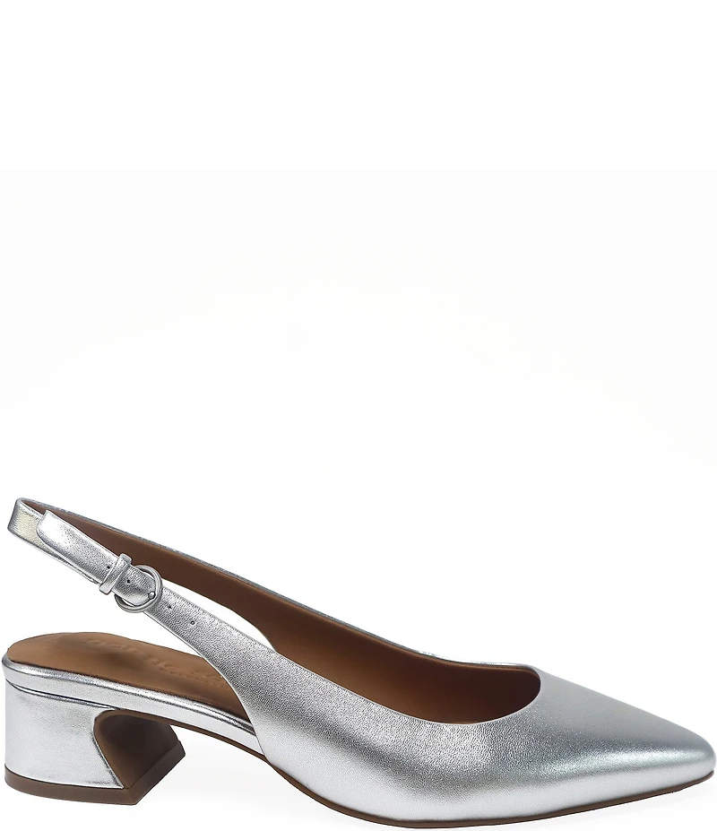 Gentle Souls Georgia Leather Slingback Pumps