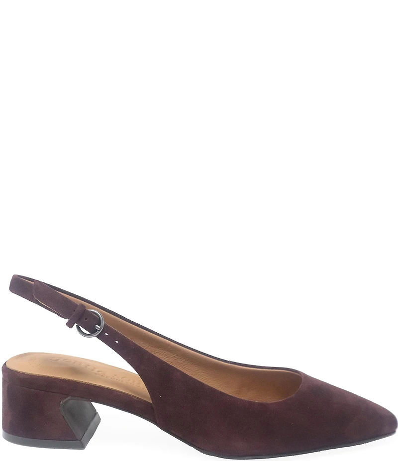 Gentle Souls Georgia Suede Slingback Pumps
