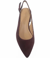 Gentle Souls Georgia Suede Slingback Pumps