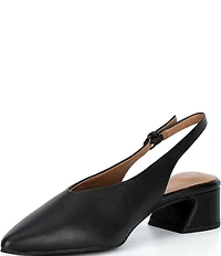 Gentle Souls Ginette Leather High Vamp Slingback Pump