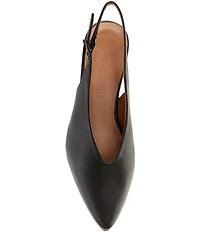 Gentle Souls Ginette Leather High Vamp Slingback Pump
