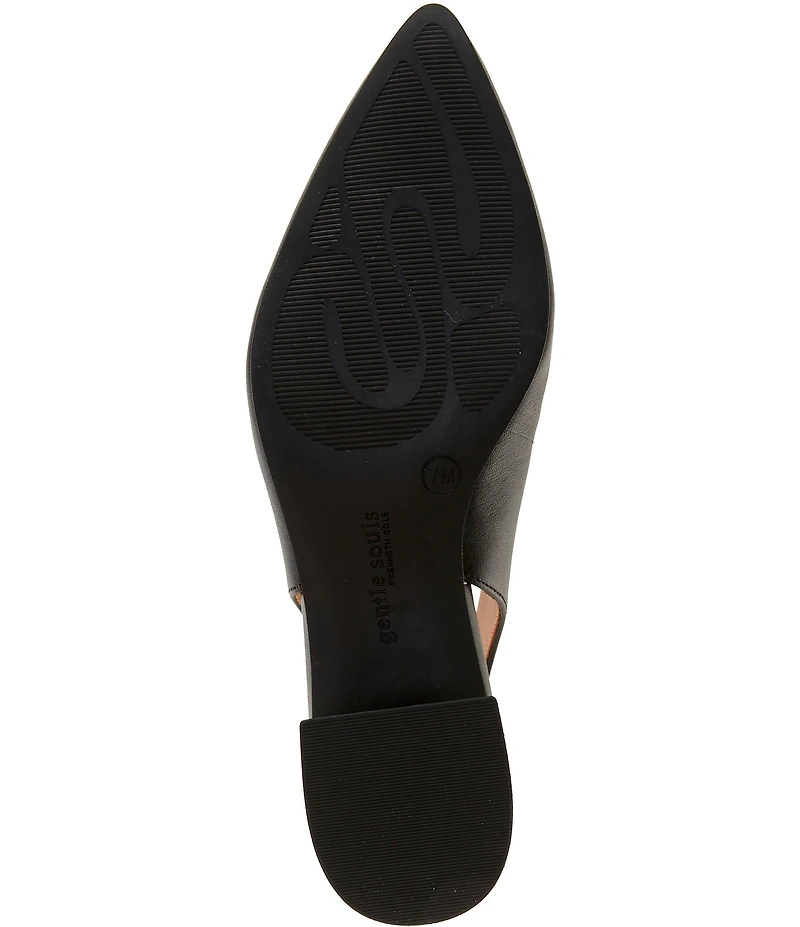 Gentle Souls Ginette Leather High Vamp Slingback Pump