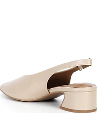 Gentle Souls Ginette Leather High Vamp Slingback Pump