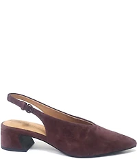 Gentle Souls Ginette Suede High Vamp Slingback Pumps
