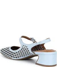 Gentle Souls Gladys Perforated Leather Slingback Mary Jane Pumps