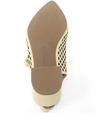 Gentle Souls Gladys Perforated Leather Slingback Mary Jane Pumps