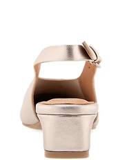 Gentle Souls Kellis Metallic Leather Slingback Pumps