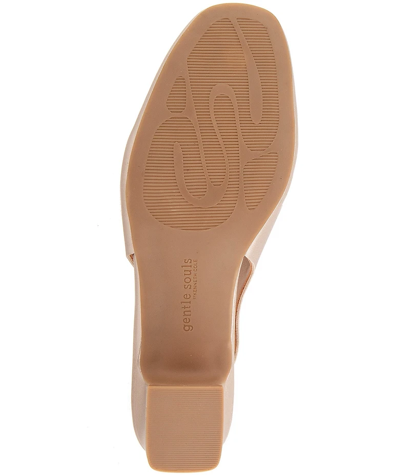 Gentle Souls Kellis Metallic Leather Slingback Pumps