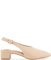 Gentle Souls Kellis Sling Leather Block Heel Pumps