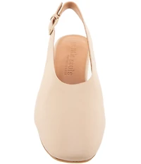 Gentle Souls Kellis Sling Leather Block Heel Pumps