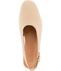 Gentle Souls Kellis Sling Leather Block Heel Pumps