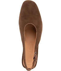 Gentle Souls Kellis Sling Suede Block Heel Pumps