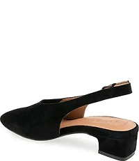 Gentle Souls Kellis Suede Buckled Slingback Pumps
