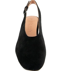 Gentle Souls Kellis Suede Buckled Slingback Pumps