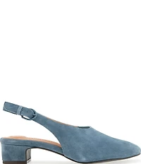 Gentle Souls Kellis Suede Buckled Slingback Pumps