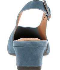 Gentle Souls Kellis Suede Buckled Slingback Pumps