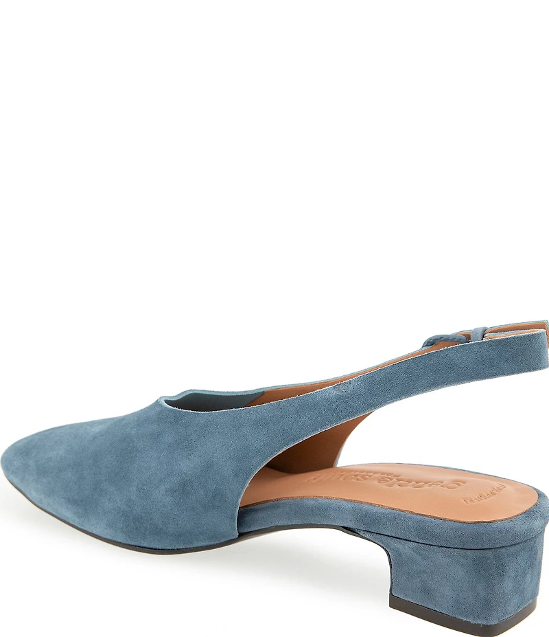 Gentle Souls Kellis Suede Buckled Slingback Pumps