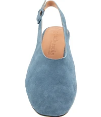 Gentle Souls Kellis Suede Buckled Slingback Pumps