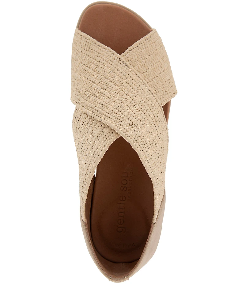 Gentle Souls Laniey Elastic Cross Strap Sandals