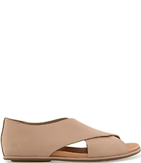 Gentle Souls Laniey Leather Criss-Cross Band Flat Sandals