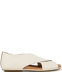 Gentle Souls Laniey Leather Criss-Cross Band Flat Sandals