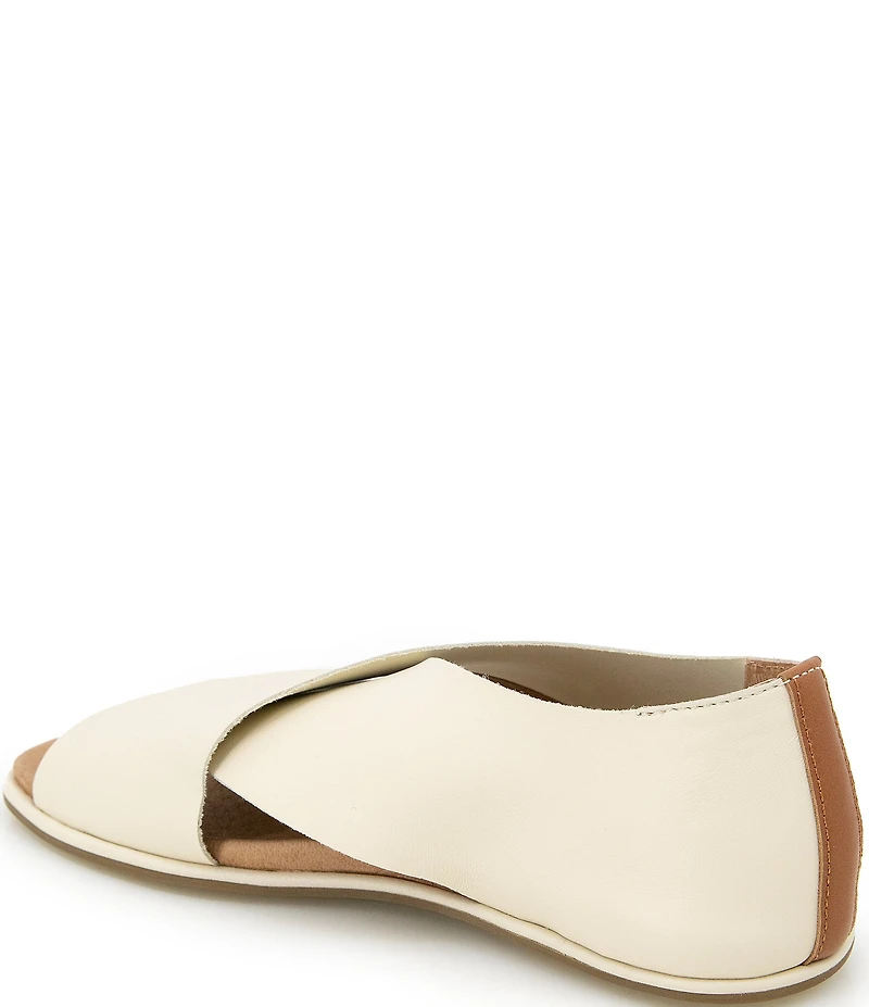 Gentle Souls Laniey Leather Criss-Cross Band Flat Sandals