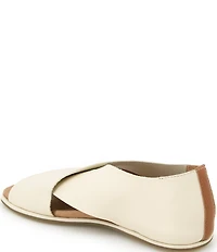 Gentle Souls Laniey Leather Criss-Cross Band Flat Sandals