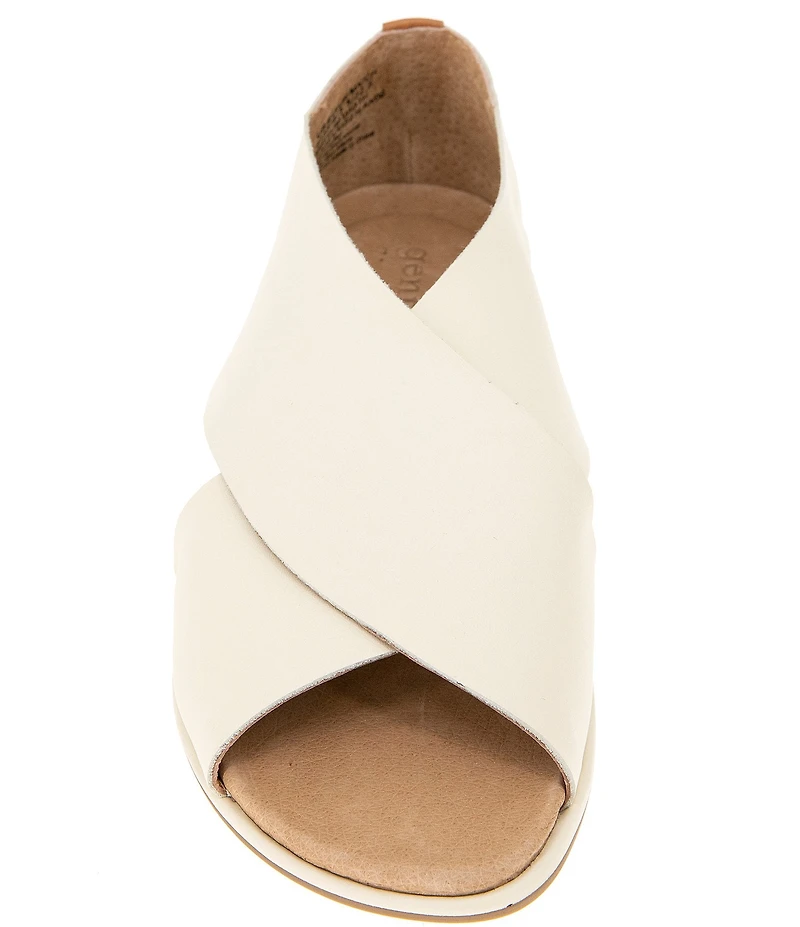 Gentle Souls Laniey Leather Criss-Cross Band Flat Sandals