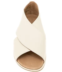 Gentle Souls Laniey Leather Criss-Cross Band Flat Sandals