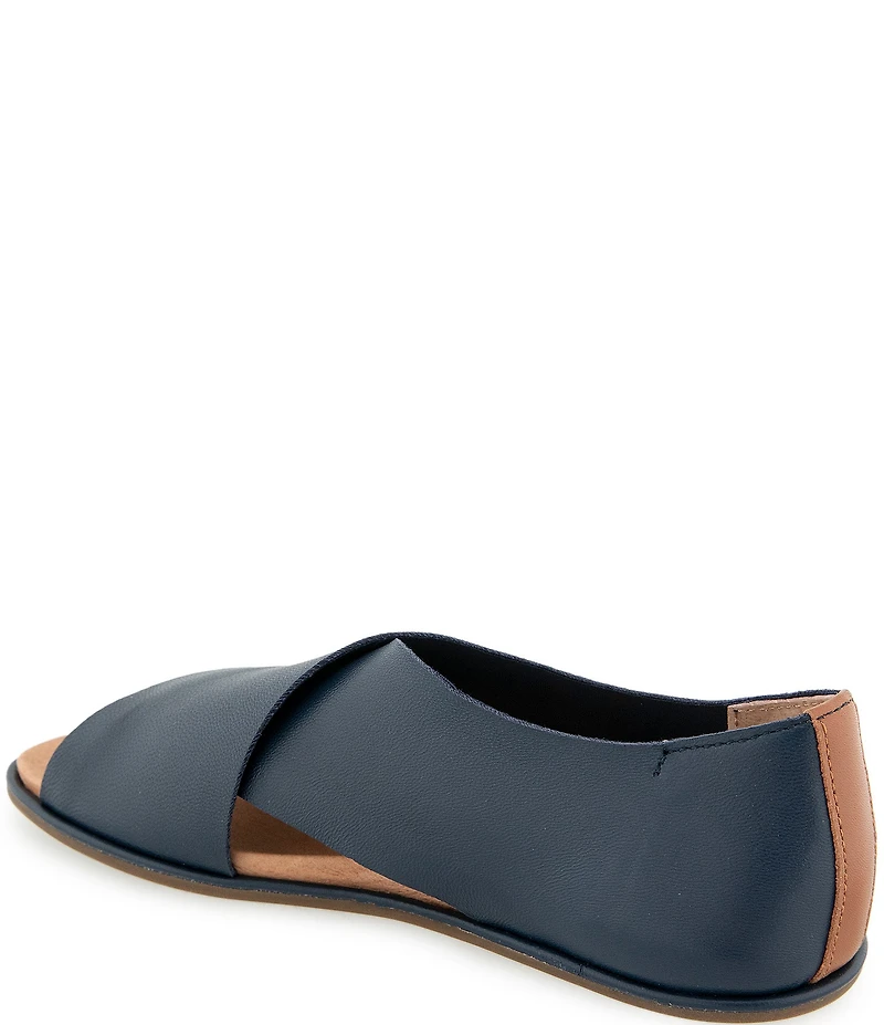 Gentle Souls Laniey Leather Criss-Cross Band Flat Sandals