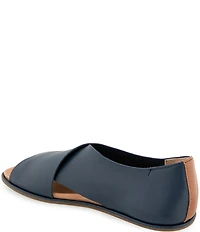 Gentle Souls Laniey Leather Criss-Cross Band Flat Sandals