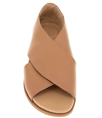 Gentle Souls Laniey Leather Criss-Cross Band Flat Sandals