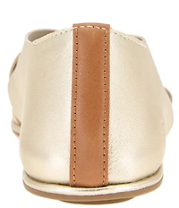 Gentle Souls Laniey Metallic Leather Flat Sandals