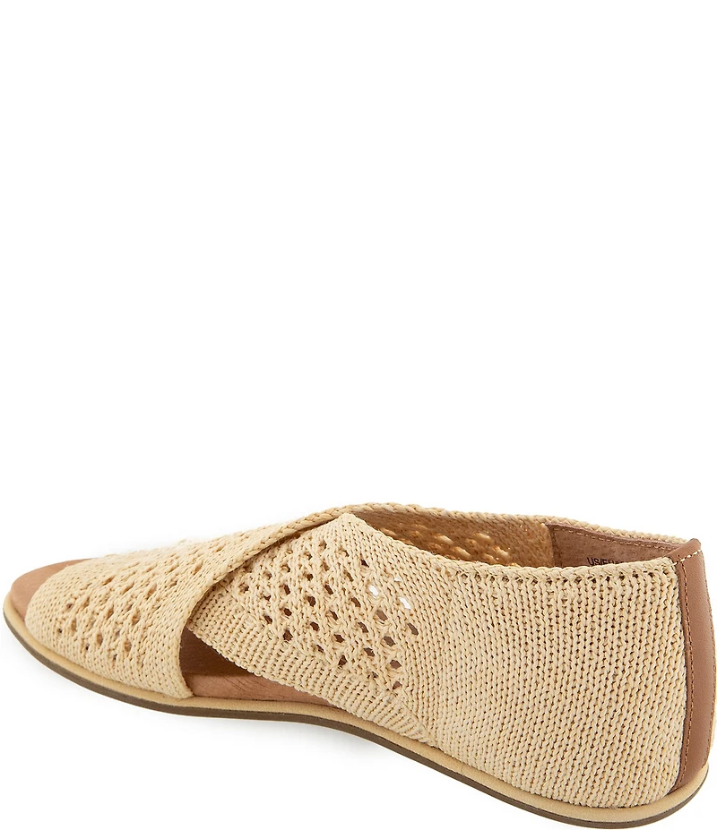 Gentle Souls Laniey Stretch Knit Cross Strap Sandals