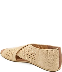 Gentle Souls Laniey Stretch Knit Cross Strap Sandals