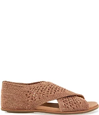 Gentle Souls Laniey Stretch Knit Cross Strap Sandals