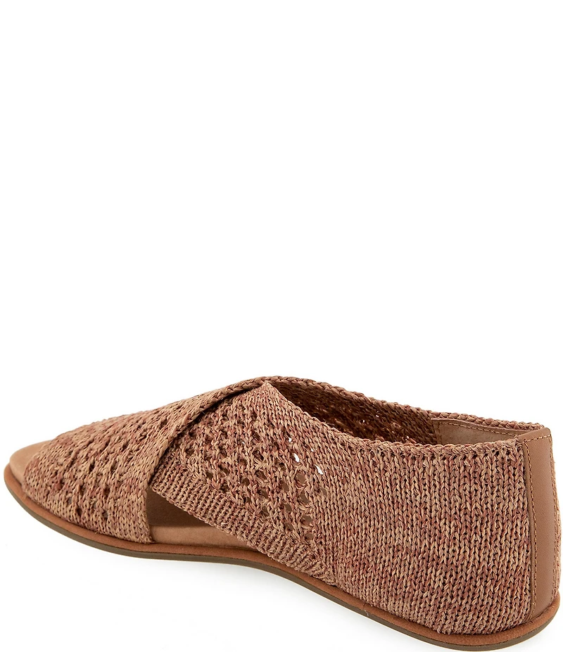 Gentle Souls Laniey Stretch Knit Cross Strap Sandals