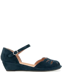 Gentle Souls Lilymoon Suede Ankle Strap Wedge Sandals