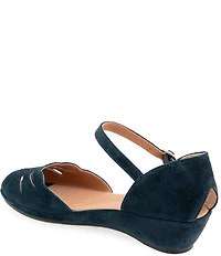 Gentle Souls Lilymoon Suede Ankle Strap Wedge Sandals