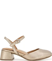 Gentle Souls Lucinda Metallic Leather Ankle Strap Pumps