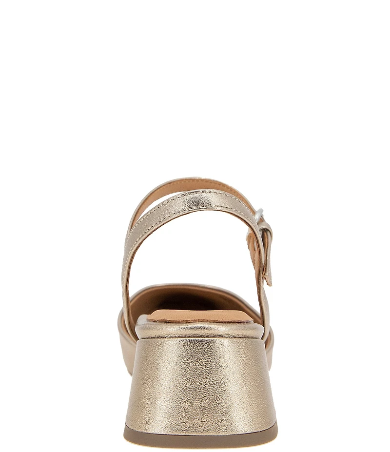 Gentle Souls Lucinda Metallic Leather Ankle Strap Pumps