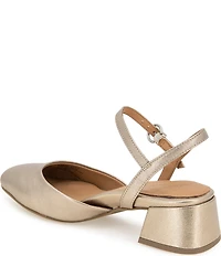 Gentle Souls Lucinda Metallic Leather Ankle Strap Pumps