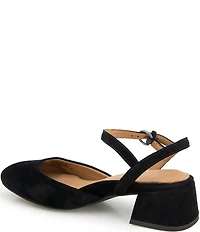 Gentle Souls Lucinda Suede Ankle Strap Pumps