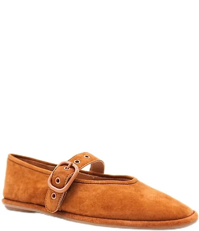 Gentle Souls Lunar Suede Mary Jane Ballet Flats