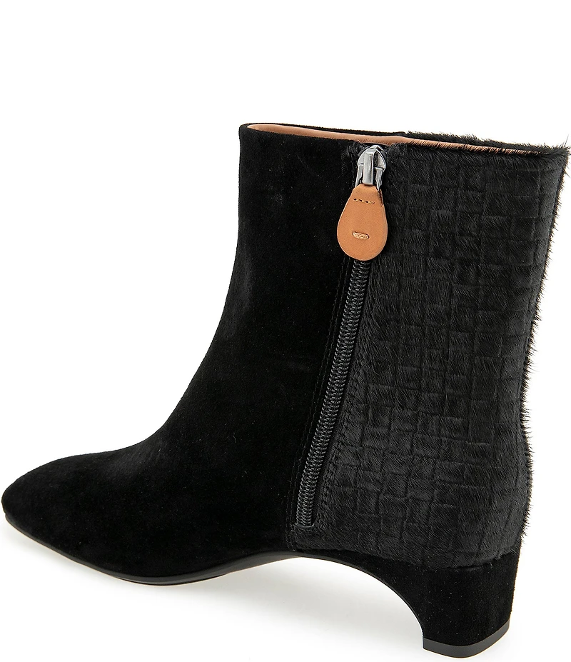 Gentle Souls Nalston Haircalf and Suede Booties
